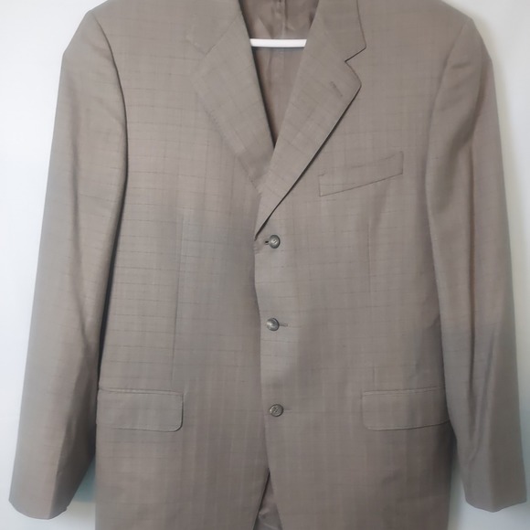 Canali Mens Blazer Brown 42R (52EU) Super 120s Wool Birdseye Sports‎ Coat *Marks